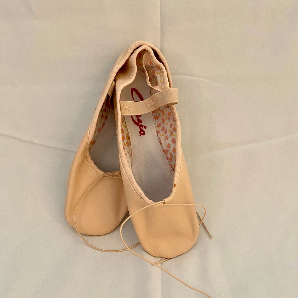 Capezio Pink Leather Dance Slippers